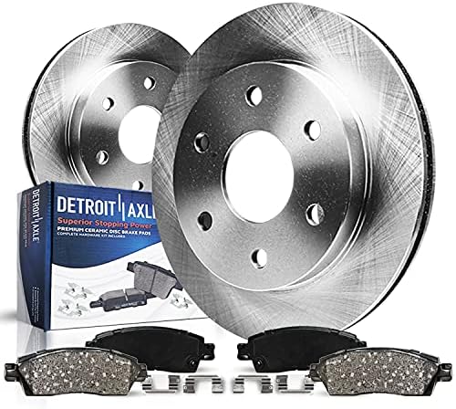 Detroit osovina - 338mm Prednji diskovi Rotori + keramičke kočione pločice za 2003-2009 Lexus GX470 Toyota