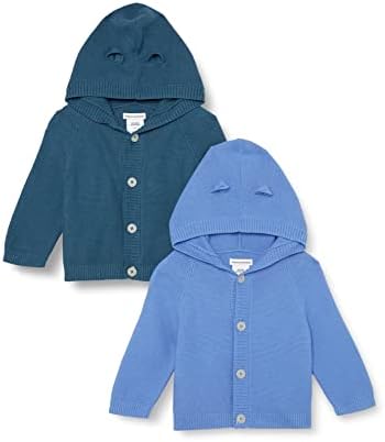 Essentials Unisex džemper s kapuljačom za bebe, pakovanje od 2 komada
