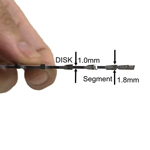 FINDLEE DT 3 inča kružna testera, 24 segmenta TCT rezni disk za drveni plastični kompozitni objekti