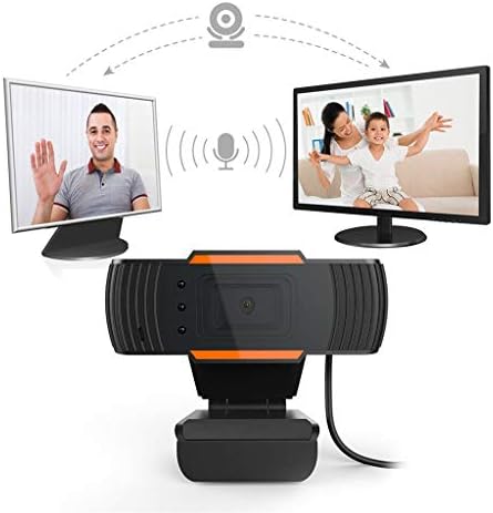 Lianxiao-720p web kamera sa LED svjetlom, HD PC Web kamera USB Mini Računarska Kamera ugrađeni mikrofon, fleksibilna rotirajuća kopča, za laptope, Desktop i Gaming video pozive konferencije za snimanje