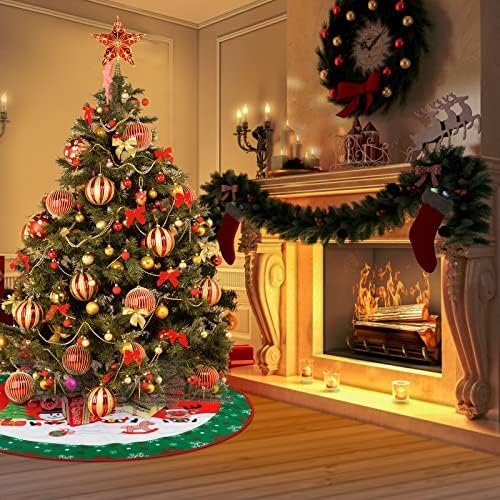 Suknja za božićnu drvcu 36 inča za božićne ukrase, zimske novogodišnje ureda za ukrašavanje kuće