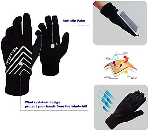 Finger Deset zimskih rukavica muškarci Žene trčanje biciklom topli dodirni ekran sa besplatnim pakovanjem ušiju