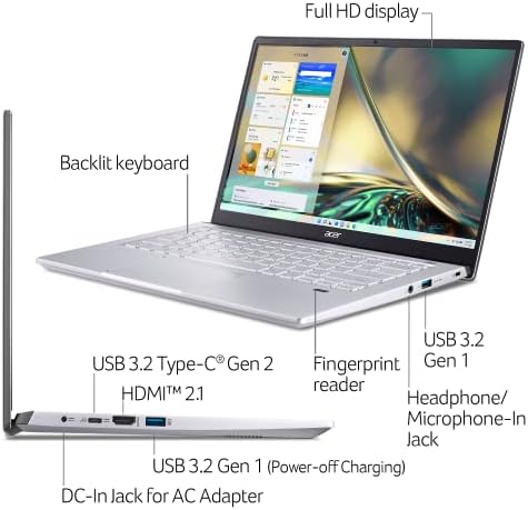 Acer Swift X SFX14-42G-R607 Creator Laptop | 14 Full HD sRGB / AMD Ryzen 7 5825u | NVIDIA