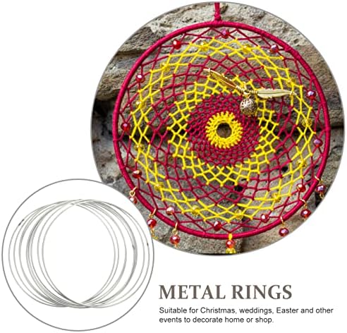 Tofficu 10pcs hvatač snova metalni prstenovi zanatske cvjetne obruče Croop Croobs Crours MacRame kreacije prstenovi