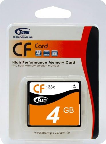 4GB tim CF memorijska kartica visokih performansi 133x za Sanyo VPC-MZ3 VPC-R1 VPC-SX500. Ova kartica dolazi sa.