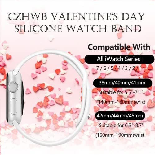 CZHWB Day Watwer Band kompatibilan sa Apple Watch Band 38mm 40mm 41mm 42mm 44mm 45mm 49mm