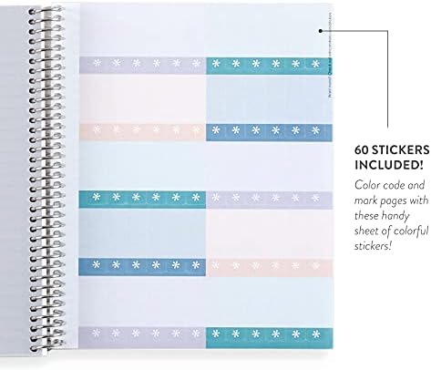 Erin Condren 8.5 x 11 spiral Bound Notebook College Ruled Lined Paper - Colorblends - 160 stranica Notebook. 80 lb. Debeli Mohawk Papir Lay Stan Sastav Časopisa