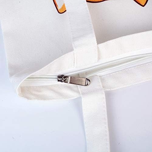 BuryTony Platnena torba sa unutrašnjim džepom, Shiba Inu dog teške pamučne torbe za ramena savršene za kupovinu,