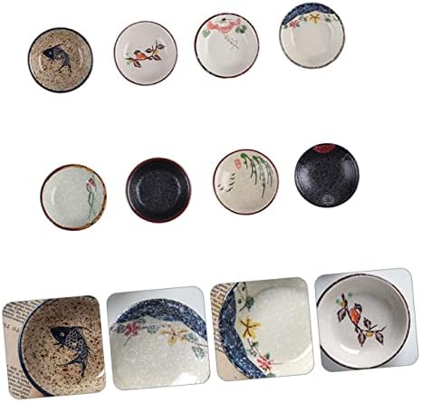 LuxShiny 8pcs začinsko posuđe Japanske ploče porculan desertna kolica za pravobrat nakit ladice za