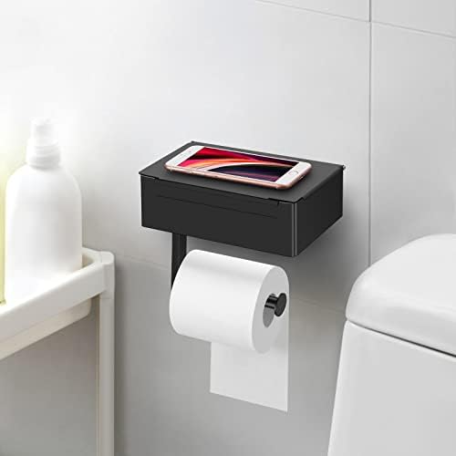 Barikueo toaletni držač za papir sa policama, sredstvo za mokro maramice za kupaonicu, držač toaletnog papira