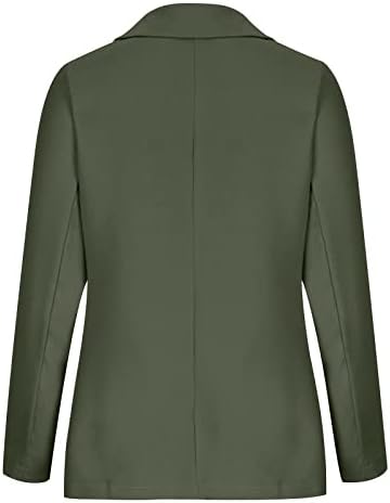 Ženske ležerne kancelarijske bluže odijelo otvorenim prednjim kaputima Poslovni rever gumb Radne
