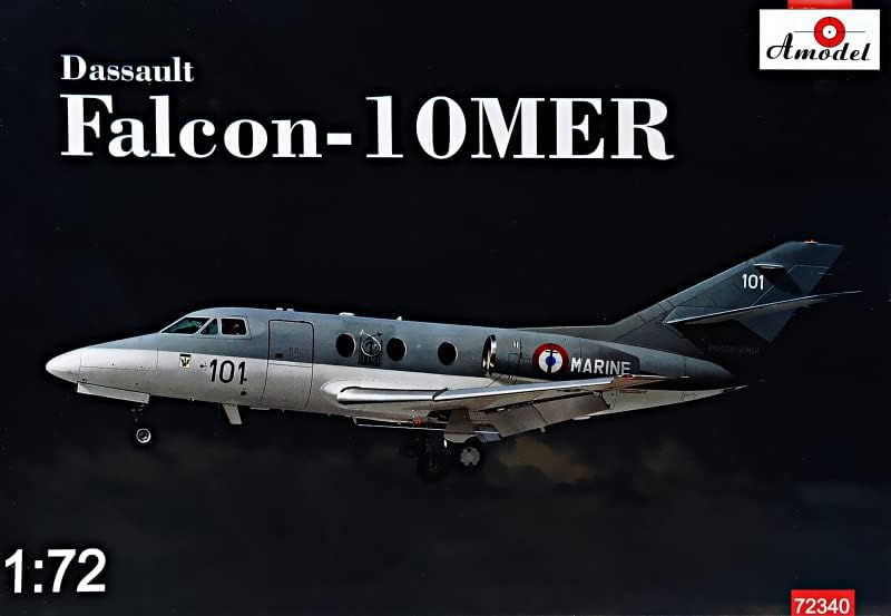 Dassault Falcon 10mer 1971 godina 1/72 Scale plastic model Kit Amodel 72340