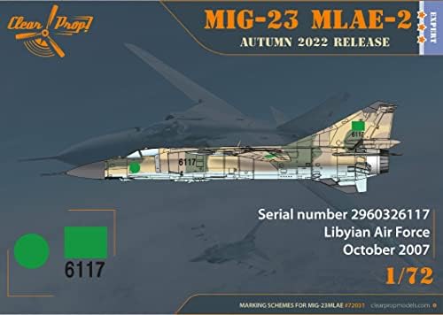 CLEAR PROP CP72031-1/72-MiG-23mlae-2 Flogger-g vojni avion
