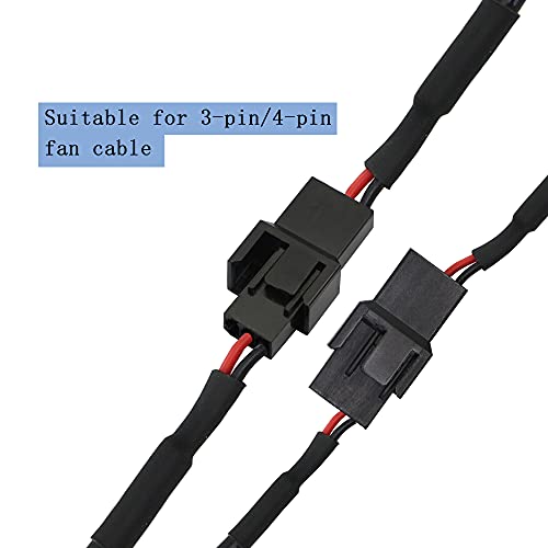 PNGKNYCN 40cm USB do dva-pinskog / četveroglavnog / četveroglavnog PWM 5V USB kabela za napajanje ventilatora, s uključivanjem / isključivanjem