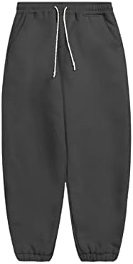 AngXiong zimska gusta toplo trenerke prazni zveznici set Unisex Polar flis obložen ugodnim jogging odijelo Tamno sivo9 S