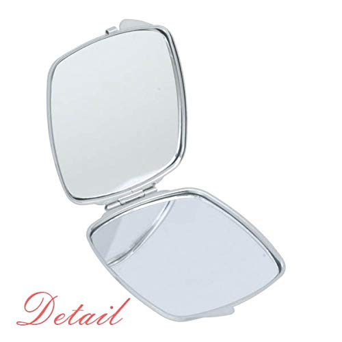 Klasa Lopte Sport Jednostavna Geometrija Uzorak Ogledalo Prijenosni Kompaktni Džepni Makeup Dvostrano