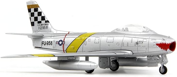 Atlas USAF F-86F Sabre lovac FU-958 North za američke vojne avione Jet Age 1/100 Abs aviona unaprijed