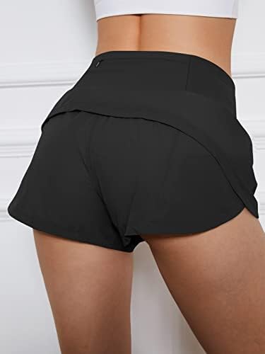 Autometet ženski atletski visoki stručni kratke hlače za vježbanje Hlače Aktivno povremene kratke hlače sa džepovima sa patentnim zatvaračem