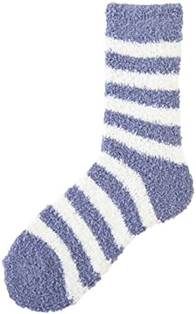 Baishitop Womens Coral Fleece Socks Stripe čarape Šarene lagane pamučne atletske čarape dugačke obloge