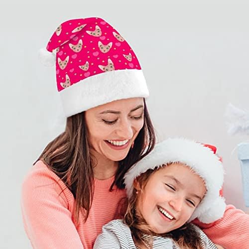 Sphynx Cat Stars Božićni šešir Santa šešir za uniseks odrasle Comfort Classic Božić kapa za Božić Party Holiday