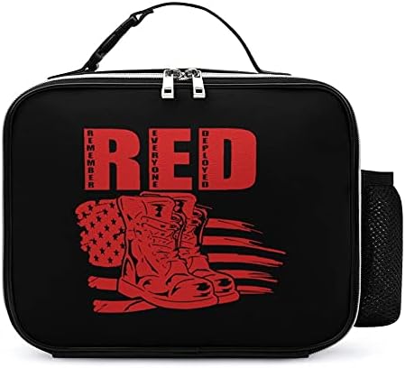 Zapamtite da su svi raspoređeni crvena izolovana torba za ručak izdržljiva kutija za ručak sa odvojivom