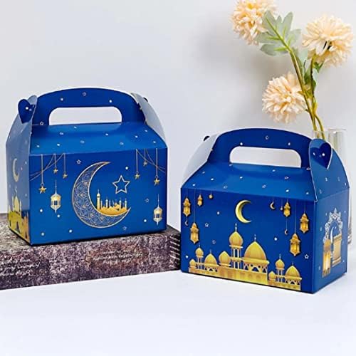 Kuyyfds kutije za torte, Eid Mubarak poklon kutije Ramadan tretirani kutije Islamska kutija za zaštitu za slatki bombonski biskvit 48pcs