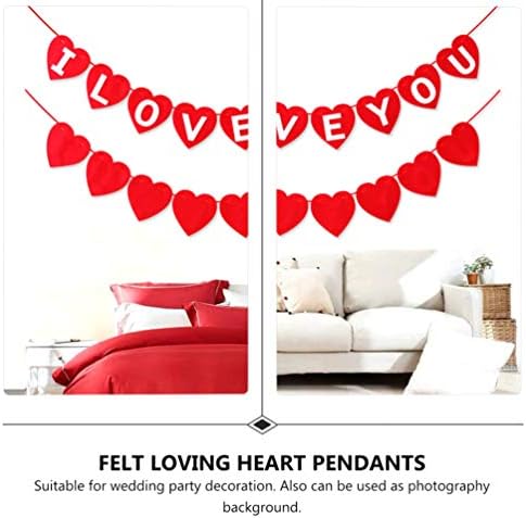 Soimiss vjenčani dekor 2pcs banner vjenčani voljeni srčani osjećaj angažovanog angažmana za