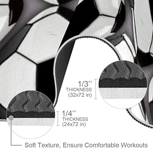 LEVEIS Yoga Mat apstraktne fudbalske lopte debele neklizajuće prostirke za vježbanje za kućne