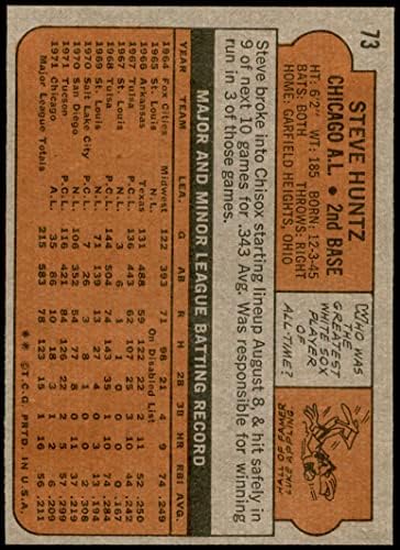 1972 TOPPS 73 Steve Huntz Chicago White Sox NM / MT White Sox
