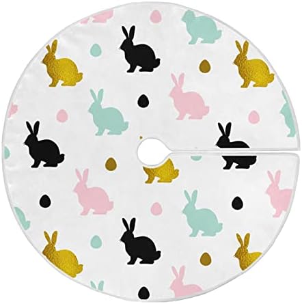 Vigtro Easter Rabbit Silhouette suknice za svečane zabave za zabavu, božićna stabla prostirku Zatvoreni