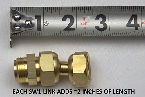 SwiveLet SW1 Hex fleksibilna linija za isporuku rashladne tečnosti sa 3/8 NPT adapterom i mlaznicom