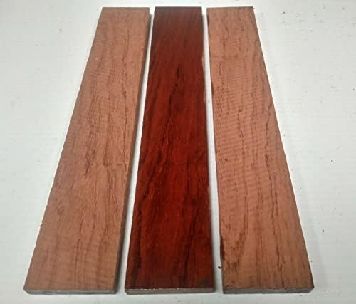 Lot od 3 komada, Bubinga tanke ploče drvene građe Drvo 1/2 'X 2' X 12 ' pogodni drveni komadi za drvene zanate i projekte