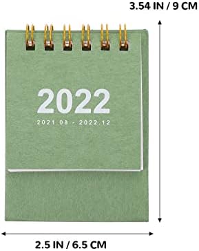 Nuobesty ured dekor 2022 Mini desktop kalendar Mali džepni kalendar 2022 Dnevni raspored Planer Organizator Stolni kalendari Desper Topper