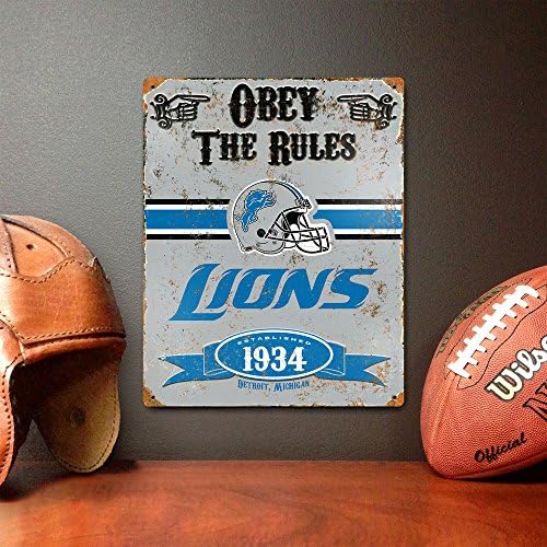 Party Animal NFL Detroit Lions reljefnog metalnog znaka