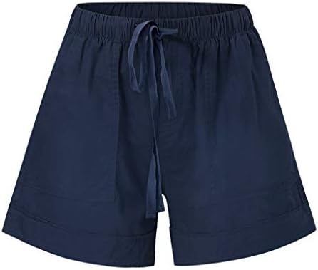 Zsdvbzs ženske ležerne kratke hlače za crtanje ljetne elastične kratke hlače visoke struke