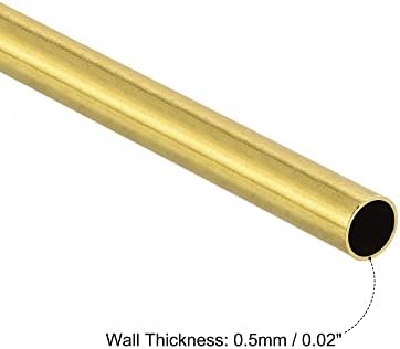 Uxcell mesing okrugla cijev 8mm od 0,5 mm debljina zida 100 mm Dužina cijevi cijevi