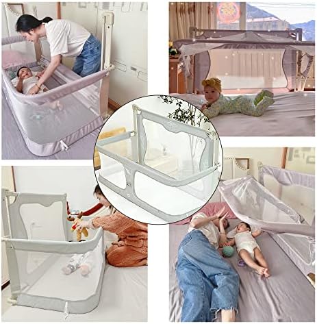 3 u 1 Baby Bassinet spavač u krevetu, sklopivi prijenosni krevetić,prozračni i vidljivi mrežasti