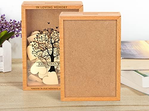 Culivis Personalizirani knjige gostiju personalizirani drveni spomen-knjige gostiju Poklon kutija drvena