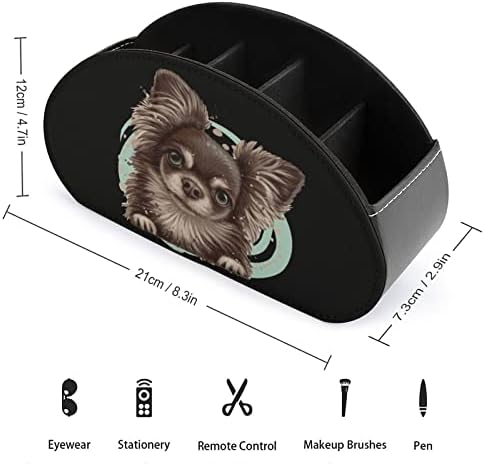Chihuahua kutija za daljinsko upravljanje pasa multifunkcionalna PU kožna daljinska držač za TV desktop