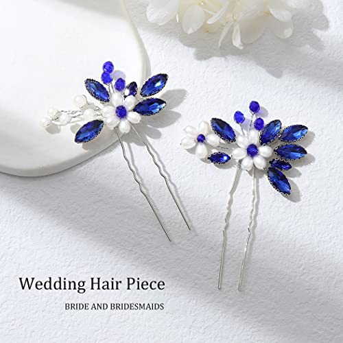 Jakawin Bride Wedding Pearl igle za kosu Bridal Hair Accessories srebrni komad kose za žene i djevojke HP065