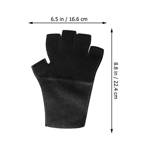 Gel manikir rukavice sa UV štitom: 3 para Nail Art za njegu kože bez prstiju protiv UV rukavica štite ruku od sušilice za manikir sa lampom