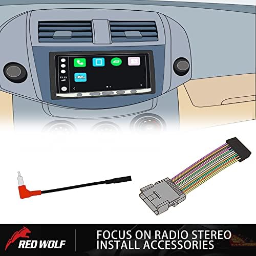 Crveni vuk 16 pionirski kabelski svežanj radio stereo konektor utikač kabela za aftermarket radio pionir deh avh avic mvh fh sph