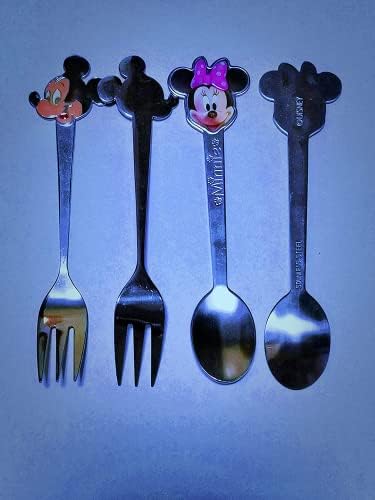 Upoznajte ljepotu Ding Mickey Mouse Set viljuški od nehrđajućeg čelika Disney Dječiji pribor za jelo Anime pribor za jelo crtani pribor za jelo ekskluzivni alat za jelo za djecu