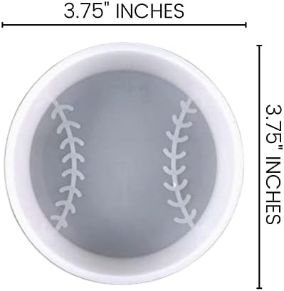 Bejzbol silikonski kalup | Veličina 3,75 širine x 3,75 dugi x 1 duboki | bejzbol dizajn za svježinu,