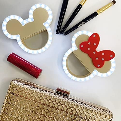 Utisci Vanity Mickey Mouse i Minnie Mouse GlowMe LED Beauty Ring Lights Bundle, 3 nivoa Podesiva Svjetlina