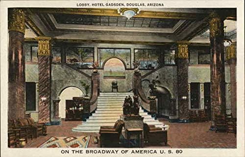 Lobi, Hotel Gadsden-On the Broadway of America, U. S. 80 Douglas, Arizona AZ originalna antička