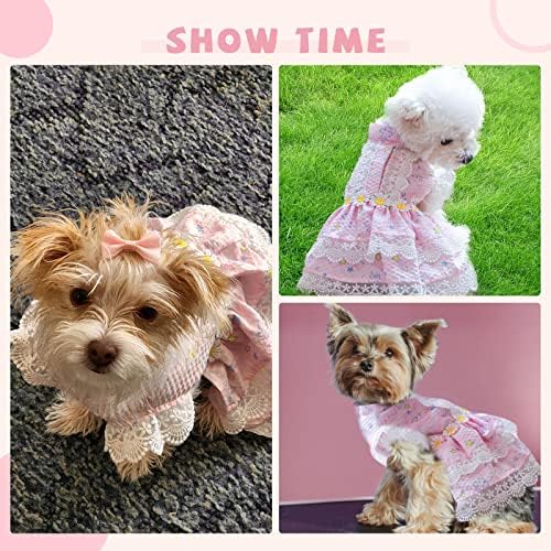 Hrtsy haljina za pse djevojke štenadna odjeća za male pse mačka proljeće ljeto slatka cvjetna doggiencess