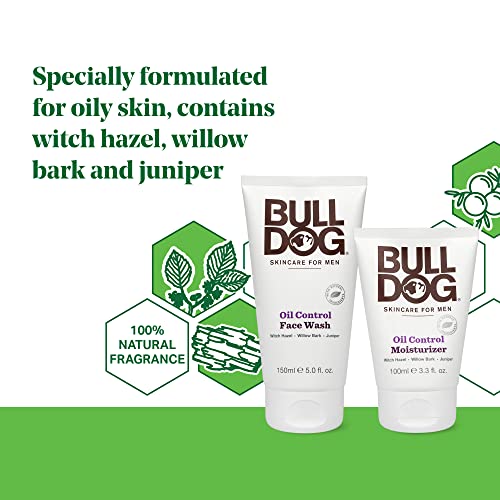 Bulldog početni komplet za kontrolu ulja za njegu i njegu kože s hidratantnom kremom i pranjem lica,