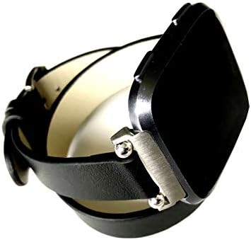 Nickston Black Dvostruko omotač kože Kompatibilan je s Fitbitom Versa 2 i Versa Smartwatch dva puta oko remena