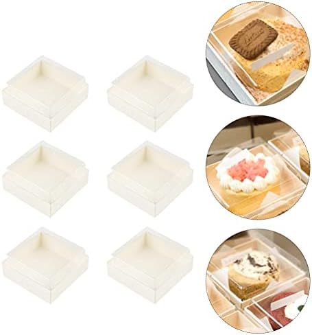 Doitool single Cupcake Boxes 10kom Bakery Boxes Small Cupcake Boxes White Single slastičarnice Bulk sa kutijama za obradu prozora i poklopca kutije za kolačiće kutije za desert kontejneri 5. 5cm kontejneri za Cupcake